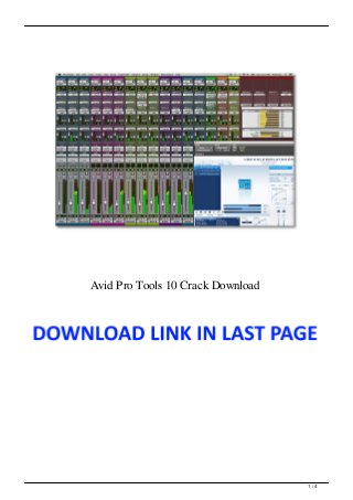 pro tools 10 mac download